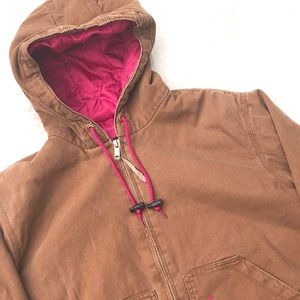 Walls Canvas Jacket Lined Brown Sz XL